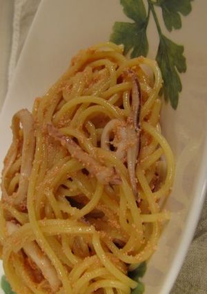 やみつき♡明太子とイカの絶品パスタ-レシピのメイン写真