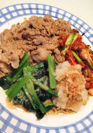 欲張りさんの三色豚キムチ焼きそば-レシピのメイン写真