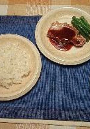 焼くだけのポークチャップ　と　手作りソース-レシピのメイン写真