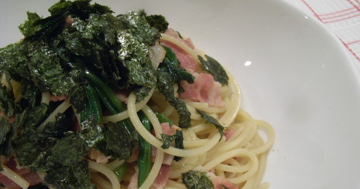 ほうれん草とベーコンの和風パスタ☆ by chococo☆ 【クックパッド