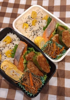 高１男子とパパの弁当241011-レシピのメイン写真