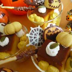 รูปของ ハロウィンなので…かぼちゃのプリンパフェ