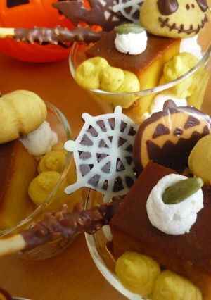 ハロウィンなので…かぼちゃのプリンパフェ-レシピのメイン写真