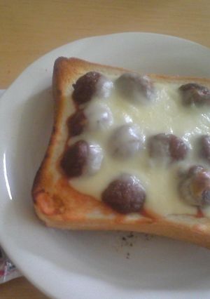 ミートボールチーズトースト-レシピのメイン写真