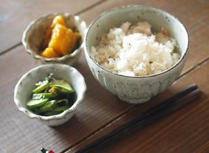 【新米で】梅と昆布とじゃこの炊込みごはん-レシピのメイン写真