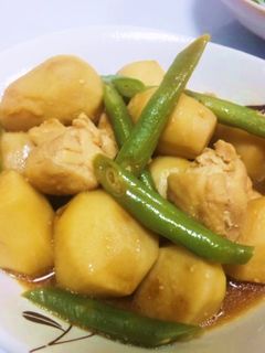 里芋と✿鶏ももの✿甘みそ煮-レシピのメイン写真