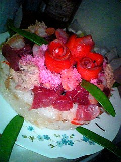 薔薇ケーキちらし寿司♪-レシピのメイン写真