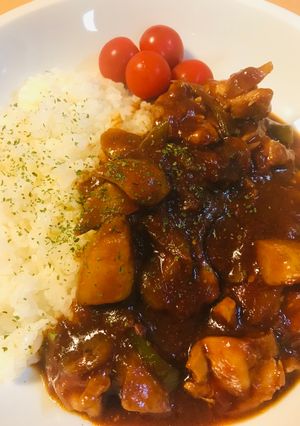 ケチャップ&ソースのチキンハヤシライス風-レシピのメイン写真