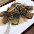 焼き秋刀魚のりんご南蛮漬け
