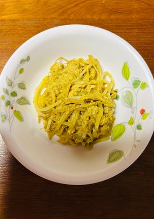 もやしのカレー卵とじ(ノンオイル)-レシピのメイン写真