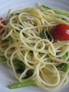 アンチョビとかぶの葉っぱのパスタ-レシピのメイン写真