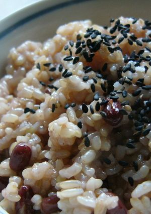 もっちり玄米小豆ごはん-レシピのメイン写真