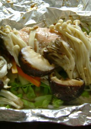 秋香る　鮭ときのこのホイル焼き-レシピのメイン写真