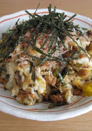 ５分で簡単！納豆高菜炒飯-レシピのメイン写真