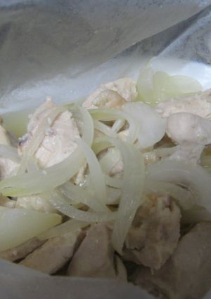 レンジde鶏胸肉のヘルシー炒め-レシピのメイン写真