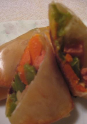 ピーマン♥人参★嫌いも食べれちゃう春巻き-レシピのメイン写真