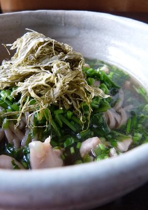 セリととろろ昆布の温かいお蕎麦-レシピのメイン写真