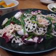 緑・白・赤で★ぺペロンチーノ風