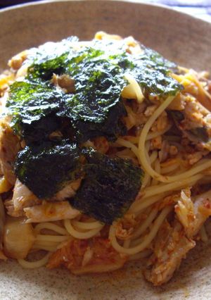☆さんまとキムチの旨辛パスタ☆-レシピのメイン写真