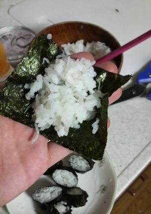 離乳食☆チョキチョキのりまき-レシピのメイン写真