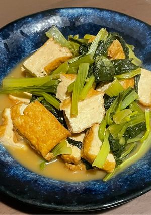 厚揚げと小松菜の煮物-レシピのメイン写真