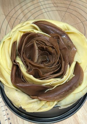 一輪のばらみたいなクレープ　薔薇-レシピのメイン写真