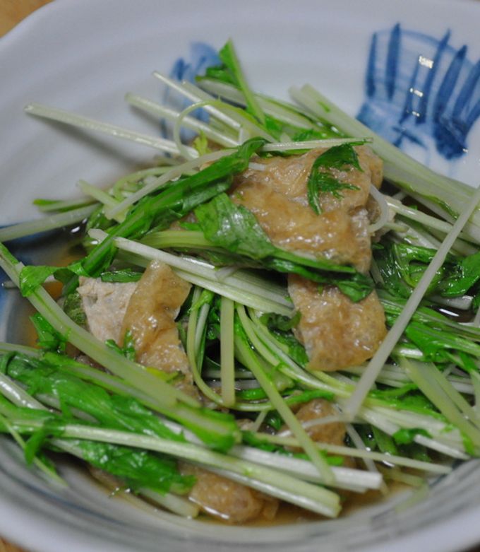 水菜とあげの煮浸し by 魅美子 【クックパッド】 簡単おいしいみんなの