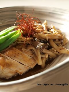 鶏胸ソテー・きのこのオイ生姜あんかけ。-レシピのメイン写真
