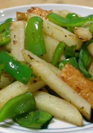 ピーじゃがちくわ昆布茶味　お弁当のおかず-レシピのメイン写真