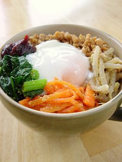 鶏そぼろでビビンバ!-レシピのメイン写真