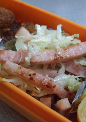 お弁当★ベーコンとキャベツだけ～♪-レシピのメイン写真