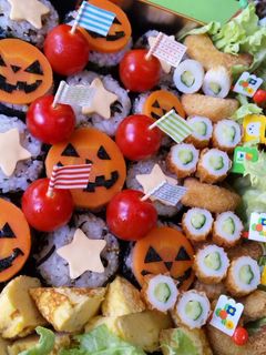 運動会のお弁当【ハロウィン・おむすび】-レシピのメイン写真