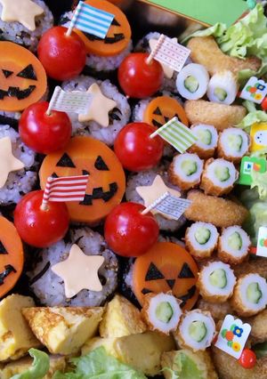 運動会のお弁当【ハロウィン・おむすび】-レシピのメイン写真