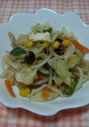 ☆おいしい♪味噌バターな野菜炒め☆-レシピのメイン写真