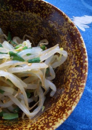 栄養よし☆コスパも♪もやしとにらのナムル-レシピのメイン写真