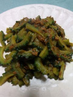 ゴーヤのキーマカレー炒め-レシピのメイン写真
