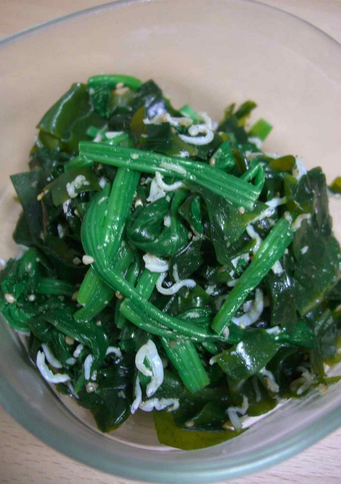 ほうれん草ワカメしらすの和え物-レシピのメイン写真