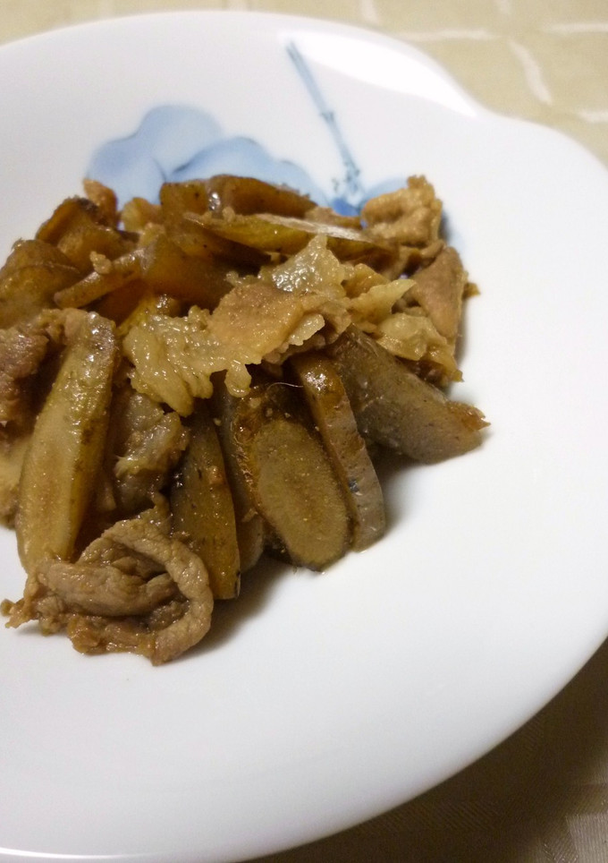ごぼうと豚肉の甘辛煮-レシピのメイン写真