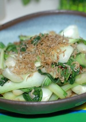 青梗菜とカリカリじゃこの醤油炒め-レシピのメイン写真