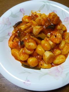 魚介とナスのトマトソースニョッキ-レシピのメイン写真