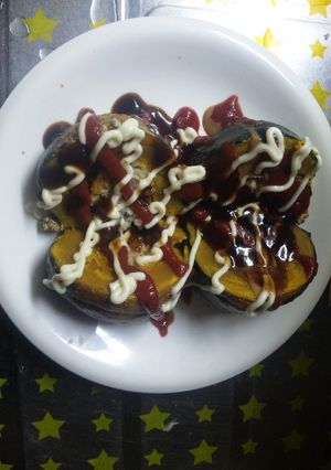 簡単!レンジでかぼちゃハンバーグ-レシピのメイン写真