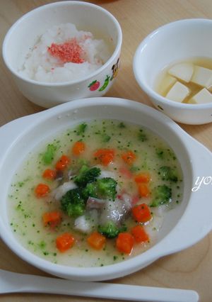 離乳食♪（後期）白身魚のみぞれあんかけ♪-レシピのメイン写真