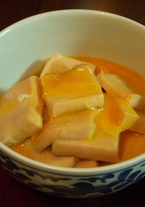 つるつる高野豆腐の黄身絡め-レシピのメイン写真