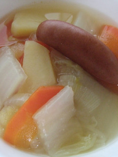 白菜と野菜たっぷりのスープ-レシピのメイン写真