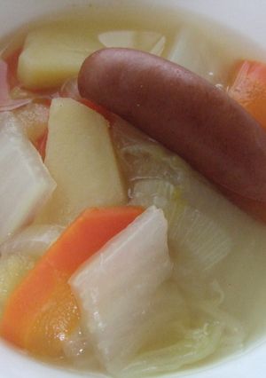 白菜と野菜たっぷりのスープ-レシピのメイン写真