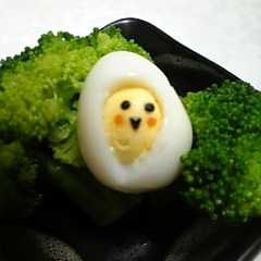 รูปของ ハロウィンに簡単おばけ(キャラ弁)