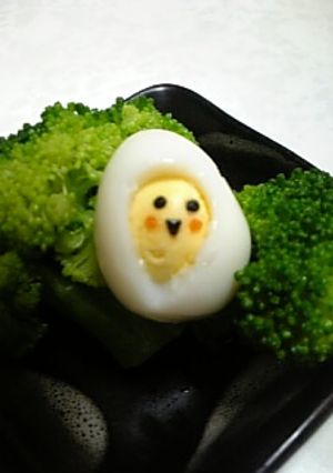 ハロウィンに簡単おばけ(キャラ弁)-レシピのメイン写真