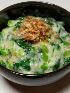 小松菜とろろご飯-レシピのメイン写真