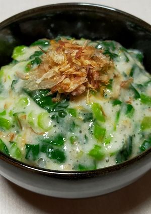 小松菜とろろご飯-レシピのメイン写真