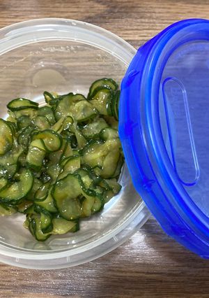 【糖尿病弁当】きゅうりスライスキムチあえ-レシピのメイン写真